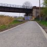 halfverharde fietspad