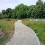 Neuer Wanderweg am Rathaus von Rheden, verlegt mit KoMex Naturel
