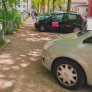 Essen komex rood parkeerplaats